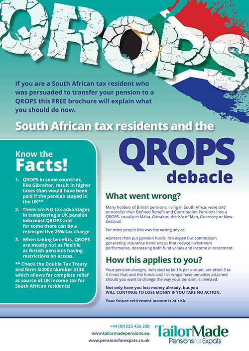 QROPS Debacle South Africa Tax Residents Brochure Image