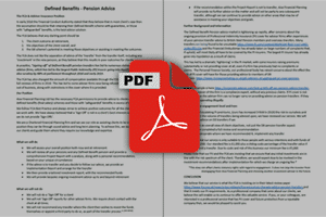 PDF 2 - Defined Benefits – What We Do Brochure